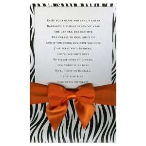  Fashionable Zebra Stripes with Torrid Orange Bow Pocket 