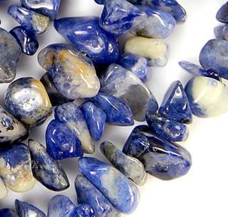 5x6 7x9mm Blue Spote Sodalite Nugget Beads 36  
