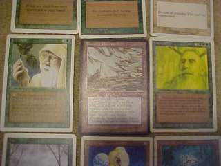 LOT OF 12 MAGIC THE GATHERING CARDS 1 BAYOU CARD 1 SIGNED THAWING 