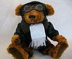 Fine Toy Company Plush Bear Aviator Bomber Jacket Goggles Helmet 19