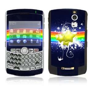BlackBerry Curve 8300/8310/8320 Skin Decal Sticker   Rainbow Stars