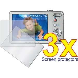  3pcs Olympus VG 120 Digital Camera Premium Clear LCD 