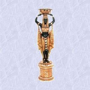  King tuts Royal maiden statue egyptian sculpture w urn 