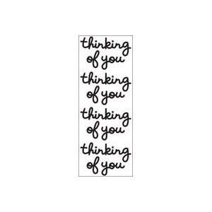   Cardstock Stickers beetle Black Thinking Of You 12Pk 