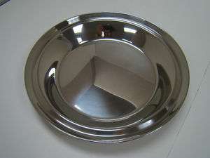 Stainless steel non spill pie pan 10 3/4 (R3372)  