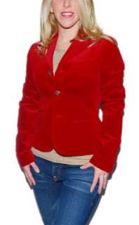  Ralph Lauren Womens Corduroy Blazer Jacket Red Sport Coat 4 Clothing