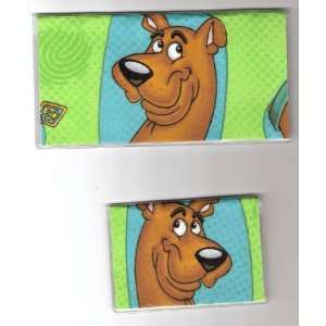  Checkbook Cover Debit Set Scooby Doo Faces Green 