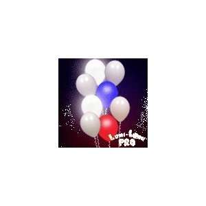   Balloon Lights, Light Up White Balloons, Red, White and Blue Lights