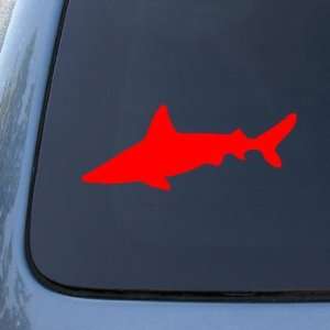 SHARK SILHOUETTE   Jaws   Vinyl Car Decal Sticker #1741  Vinyl Color 
