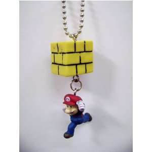  Mario Bro Double Charm Keychain   Mario & Block Toys 