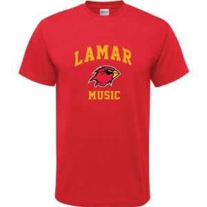    Lamar Cardinals Red Youth Music Arch T Shirt