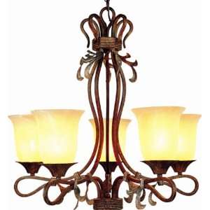  LAMPS BEAUTIFUL Casual Country Lamps, Acanthus Five Light 