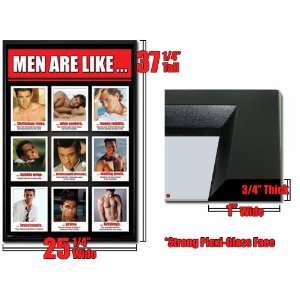  Framed Men Are Like Chart Poster College Fr5225