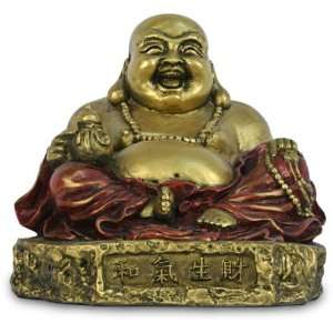  Small Seated Happy Buddha Statue Sculpture