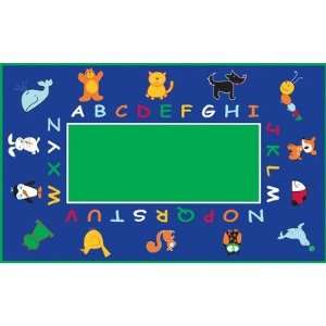  Learning Rugs CPR40 rect ABC Animals Rectangular Kids Rug 