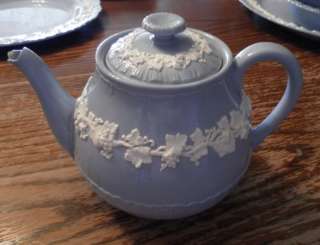piece set Wedgwood Queensware Teapot Sugar Bowl square round oval 