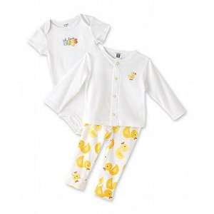  Carters Ducky Long Sleeve Shirt / Pants / Bodysuit Set (6 MO) Baby