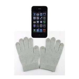  Texting Gloves Smart Stylus Winter GREY 5 FINGERS 