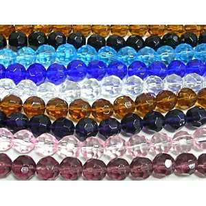  Faceted, 10 Strands, 7 Color Mix, 400 Beads Approx. 
