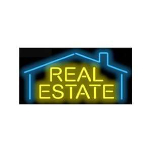  Real Estate with House Neon Sign Patio, Lawn & Garden