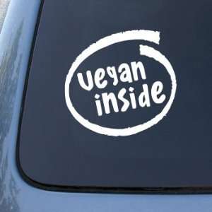VEGAN INSIDE   Car, Truck, Notebook, Vinyl Decal Sticker #2197  Vinyl 