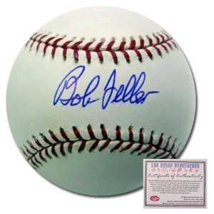 Bob Feller Cleveland Indians Hand Signed Rawlings MLB Baseball
