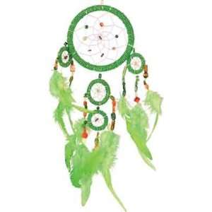  DREAMCATCHER   BEADED GEM GREEN 