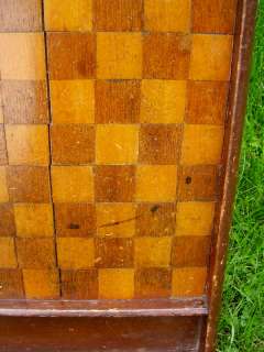   Checkerboard PRIMITIVE Original Folk Art WOODEN Game Board 