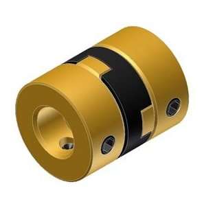 Oldham Coupling, Set Screw, Brass, 1/2in.Od, 6mm Bores, Blind Bore 
