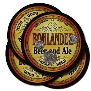  BOHLANDER Family Name Beer & Ale Coasters 