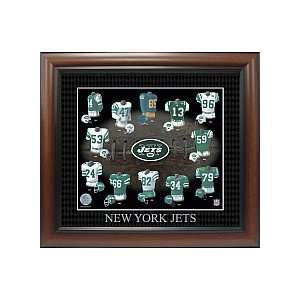   New York Jets Evolution of the Team Uniforms Picture Frame Sports