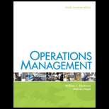 Operations Management (Canadian) 4TH Edition, Stevenson (9780071091428 