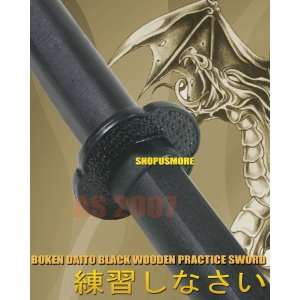  2pc Black Practice Boken Daito Swords