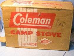 Vintage COLEMAN COOKSTOVE w ORIG BOX # 425B   NICE  