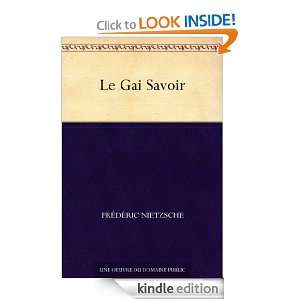 Le Gai Savoir (French Edition) Frédéric Nietzsche  