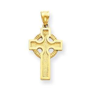  14k 15/16in Celtic Cross Charm/14kt Yellow Gold Jewelry