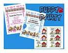 Puppy Dog Birthday Invitation​s Cards & Party CHOICES