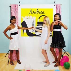  Bat Mitzvah Shopaholic Photo Booth Backdrop Electronics