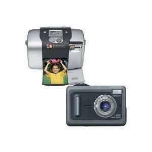  Epson L500V 5MP Digital Camera w/PictureMate Printer 