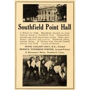   Hall School Girls Long Island   Original Print Ad