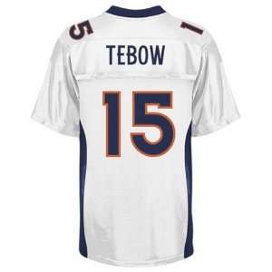  Denver Broncos jersey #15 Tim Tebow white jerseys size 48 