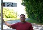   Garcia on the road to the B 52 tent city, hence the name Buff Drive