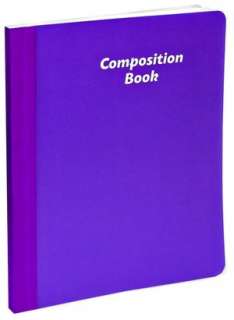   & NOBLE  Purple Lined Composition Book 7.5 x 9.75 by 