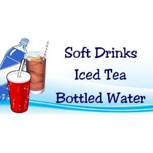   Vinyl Banner   Soft Drinks, Iced Tea, Bottled Water 