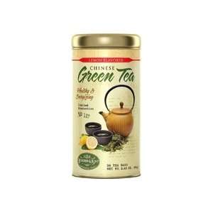 Chinese Green Tea Lemon Flavor 4 Tins 36 Tea Bags Per Tin  