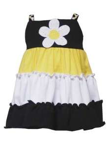 NWT girls size 24M Black and Yellow Daisy Dress NWT  