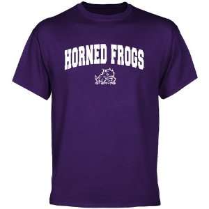   Horned Frogs (TCU) Purple Mascot Arch T shirt