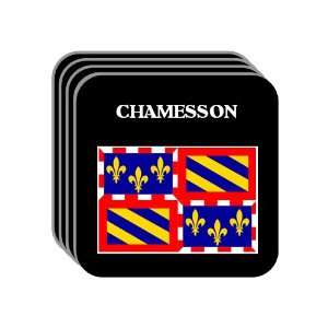  Bourgogne (Burgundy)   CHAMESSON Set of 4 Mini Mousepad 
