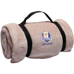  2012 Ryder Cup 64 x 48 Tan Embroidered Micro Plush 