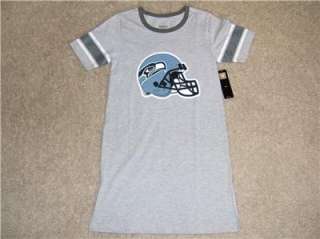 CLEARANCE** SEATTLE SEAHAWKS NFL LADIES GRAY NIGHT SHIRT SMALL NWT 
